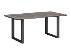 Masívny jedálenský stôl Bullwer z akácie, lakovaný, šedočierny – 140×90 cm