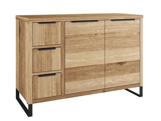Masivní podstavec pod umyvadlo Sydney z divokého dubu, olejovaný, hnědý – 105×45×74 cm
