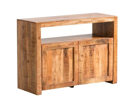Masivní komoda Country z mangového dřeva, lakovaná, hnědá – 117×45×85 cm