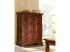 Masivní komoda Highboard Catana z borovice, hnědá, lakovaná – 107×45×130 cm
