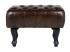 Taburet Chesterfield Pittsfield z pravé kůže, hnědý