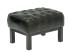 Masivní taburet Chesterfield Kingsfield z pravé kůže, zelený – 61×46×43 cm