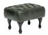 Masivní taburetka Chesterfield Pittsfield z pravé kůže, zelená – 60×45×42 cm