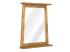 Masivní koupelnové zrcadlo Rangún z recyklované borovice, lakované, hnědé – 70×12×77 cm