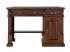 Masivní psací stůl Cambridge z mahagonu, lakovaný, hnědý – 120×60×80 cm