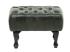 Masivní taburetka Chesterfield Pittsfield z pravé kůže, zelená – 60×45×42 cm