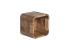 Masivní koupelnová police Dingle z recyklované borovice, lakovaná, přírodní – 30×25×30 cm