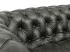 Dvoumístná pohovka Chesterfield z pravé kůže, zelená – 155×90×72 cm