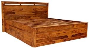 Posteľ z masívu s úložným priestorom 180x200 z dreva palisander