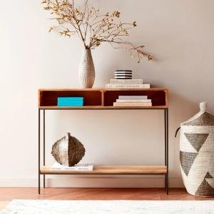 Konzolový stolík do predsiene z dreva mango 110x76x35