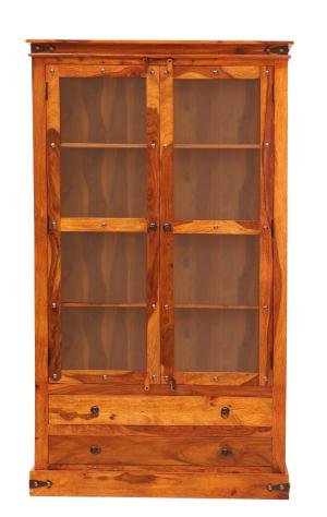 Drevená vitrína z masívneho dreva palisander 100x200x45