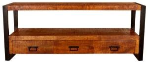 Rustikálny tv stolík z dreva mango 150x60x45