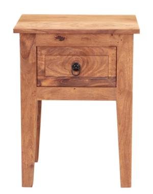 Rustikálny nočný stolík z dreva palisander 45x60x35