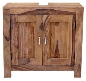 Drevená skrinka pod umývadlo masív 65x60x35 z palisandra