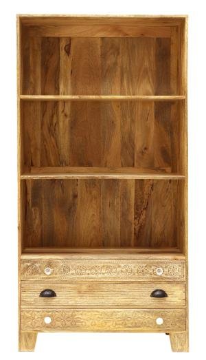 Knižnica do obývačky 90x180x35 z masívu mango