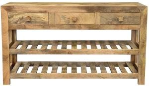 Konzolový stolík drevo mango 130x76x35