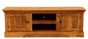 Rustikálny stolík pod tv z dreva palisander 160x55x45