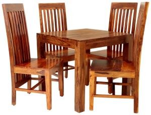Jedálenský set pre 4 osoby Gani z indického masívu palisander