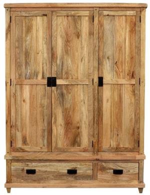 Šatníková skriňa 150 z masívneho dreva mango 150x60x200