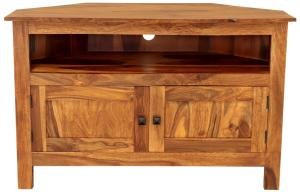 Rohový tv stolík z dreva palisander 110x70x50
