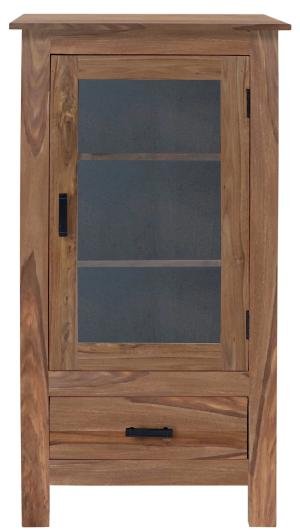 Drevená vitrína z masívu palisander 60x120x45