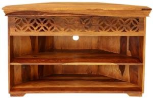 Rohový stolík pod tv z masívu palisander 110x70x50 