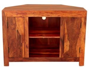 Rohový tv stolík z masívu palisander 100x70x50