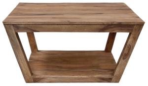 Konferenčný stolík dizajnový z masívu palisander 80x80
