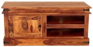 TV stolík rustikálny z masívneho dreva palisander 120x55x45