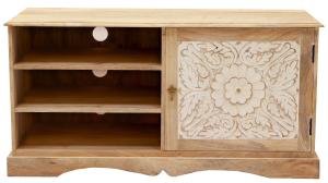 Rustikálny TV stolík z dreva mango 120x60x45