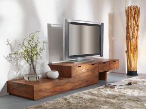 Nízka komoda pod tv z masívu palisander 260x40x40