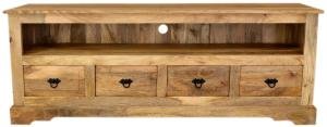 Drevený tv stolík z masívu mango 160x60x45