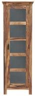Vysoká vitrína z masivu palisandr 60x180x45